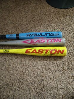 Lot of 3 Baseball Bats