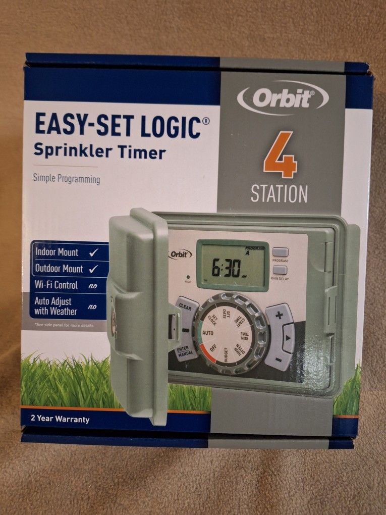 Orbit 4 Station Easy-set Logic Sprinkler Timer