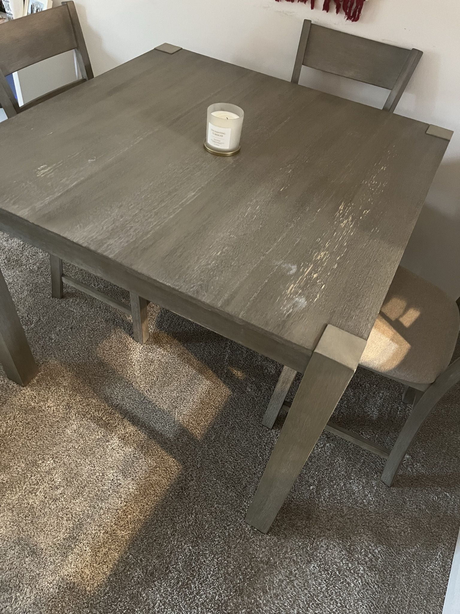 Gray Dining Table 