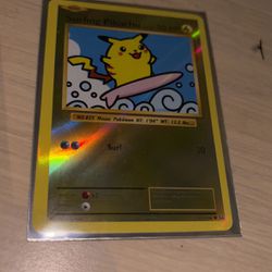 Secret Rare Surfing Pikachu