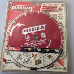 Diablo 12-In 60 teeth combination saw blade in original packaging