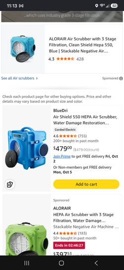 Blue dri air scrubber