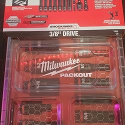 17 PC SAE 3/8" Drive Impact Socket Packout 