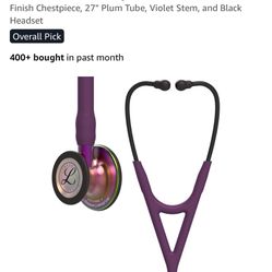 UCSF MISSION BAY- Littmann Cardiology IV Stethoscope – Plum Tube, Black Headset, Silver Chestpiece