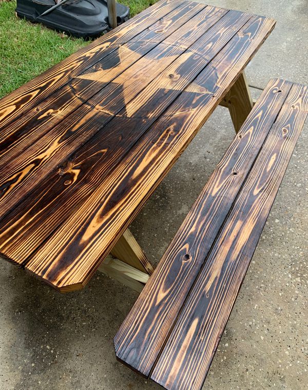 Rustic picnic tables for Sale in Houston, TX OfferUp
