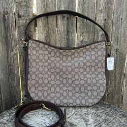 Coach Soft Tabby Hobo In Signature Jacquard