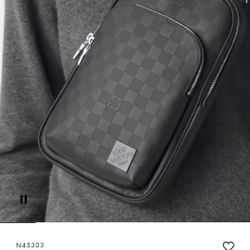 Louis Vuitton Black Avenue Slingbag -Damier Infiniti Leather