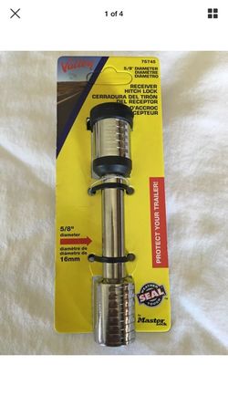 Master lock 5/8 towing hitch receiver Chrome Steel Hitch