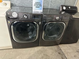 LG FRONT LOAD WASHER & GAS DRYER