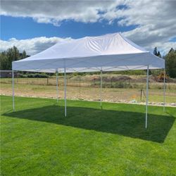 10x20 Instant Pop Up Canopy Tent - White