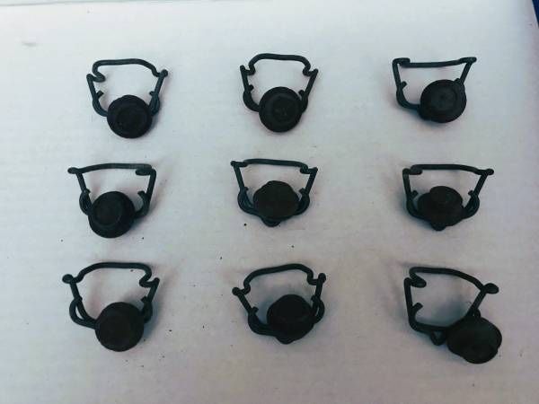 Antique Wire Bale & Rubber Bottle Stopper Caps - 9 units
