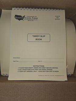 Tardy book slips