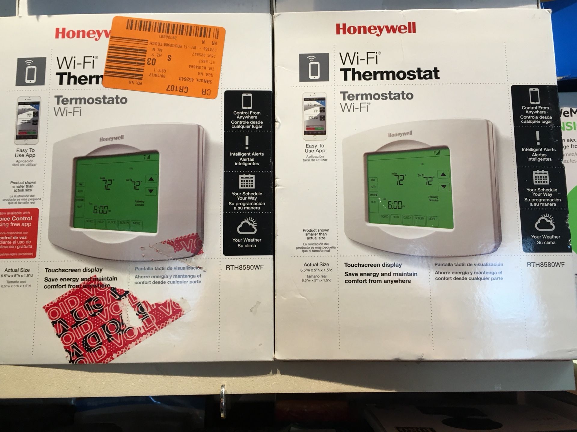 HONEYWELL WIFI THERMOSTATS IN TOUCH SCREEN