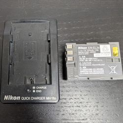 Nikon Battery & Charger EN-EL3e MH-18a