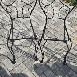 3 Metal Framed Chairs