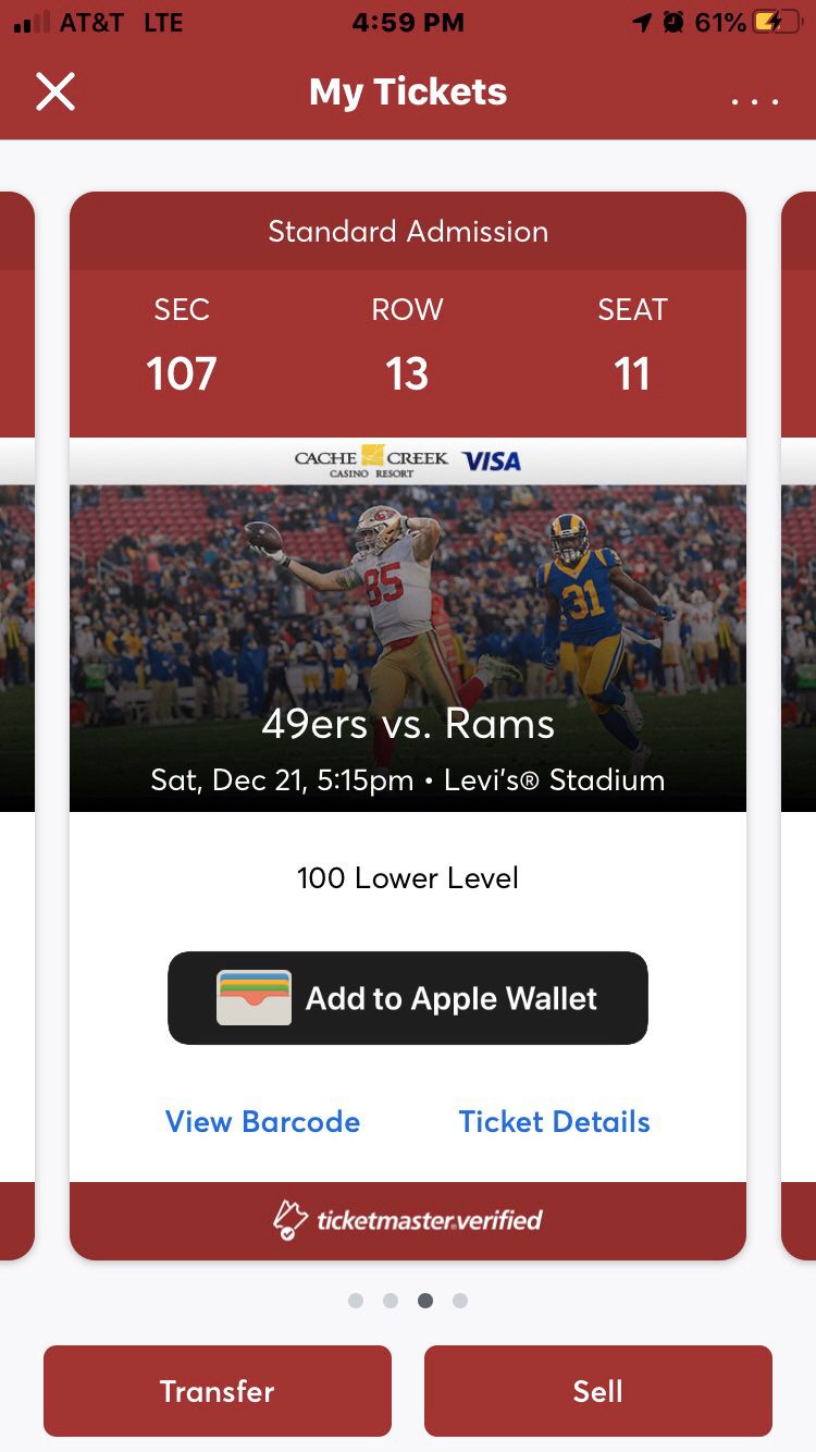 Rams at 49ers Tickets