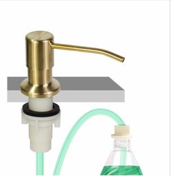 Soap Dispenser For Kitchen Sink, Built In Sink Soap Dispenser, Countertop Soap Dispenser Pump With 47" Extension Tube Kit, No Need To Fill Little Bott