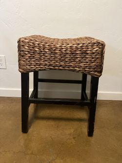 Wicker Wood Stool