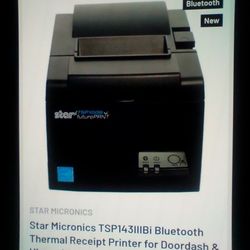 2 Star Micronics, Thermal Printer, TSP143lllBl2 GY US, TSP100lll, Thermal
