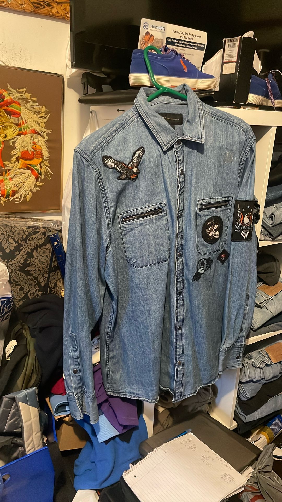 New INC Brand Jean Long Sleeve..with Patch JORDAN