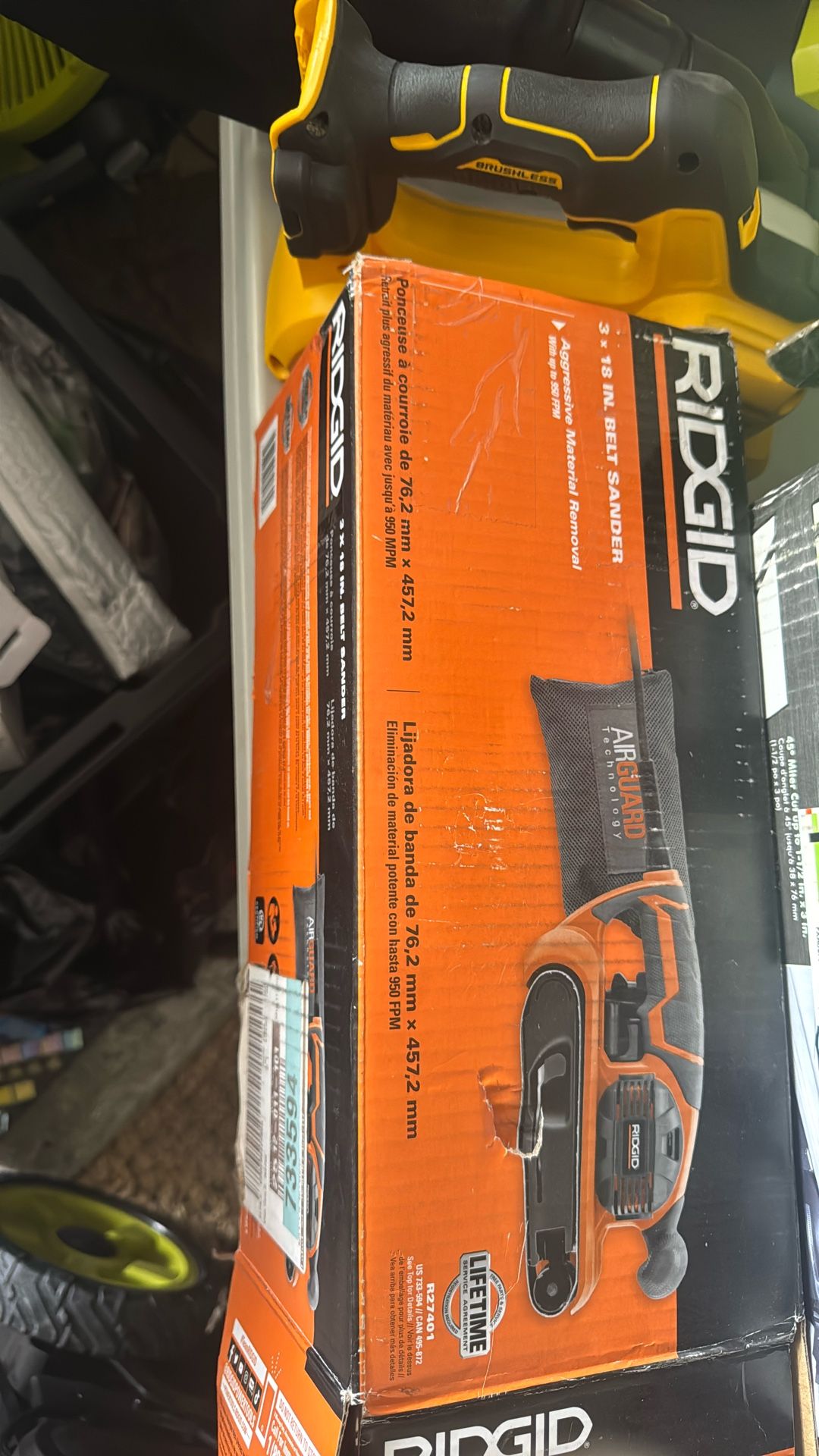 Ridgid Belt Sander 3x18 Inches