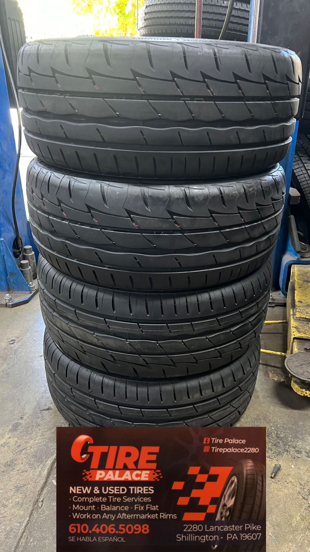 Used like new tires 225/40/18 Firestone fire hawk mount and balance included $450