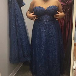 Elegant Blue Dress Size 24