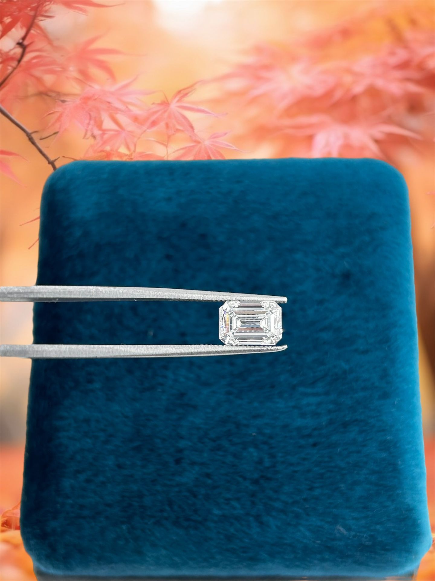 1.57 Carat Lab Grown Emerald Shape Certified Diamond