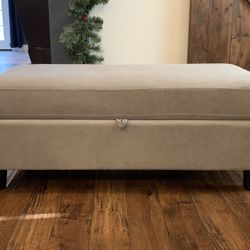 Rectangular Storage Ottoman Bench for Bedroom Bench with Storage