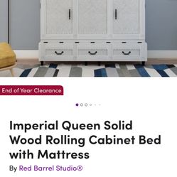 Murphy Cabinet Bed - Mattress Included