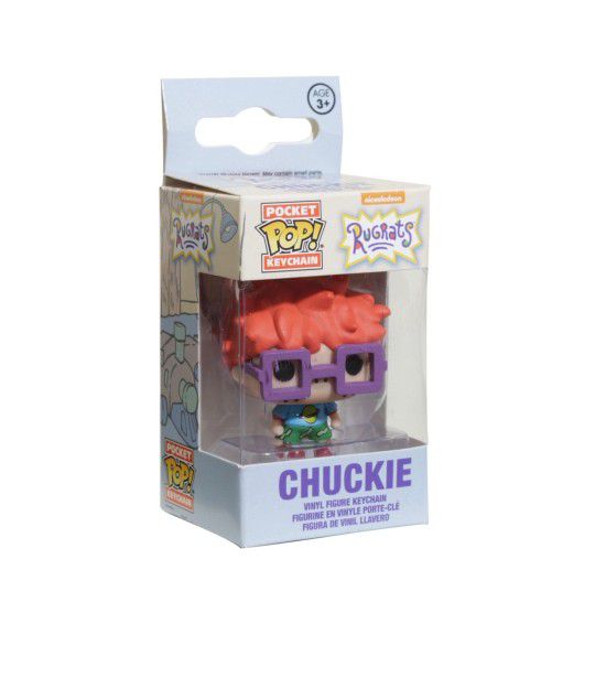 Pocket Pop! Funko Chuckie Rugrats Figure KeychainThe Chuckie Finster figure is part of the Pocket POP! x Rugrats Mini-Figural Keychain 