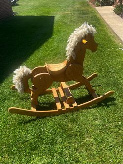 Oak Rocking Horse