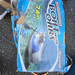 Inflatable Boat And Oars