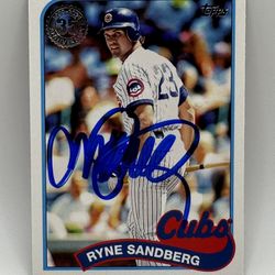 Signed Ryne Sandberg 2024 Topps Series 1 35th Anniversary #89B-49
