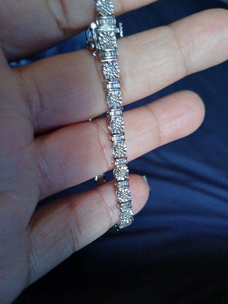 Sterling Silver Tennis Bracelet
