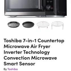 Toshiba 7-in-1 Microwave, Air Fryer, Etc
