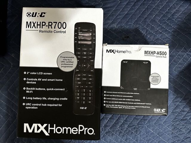 URC MX HomePro MXHP-R700 Remote And MXHP-H500 Control Hub
