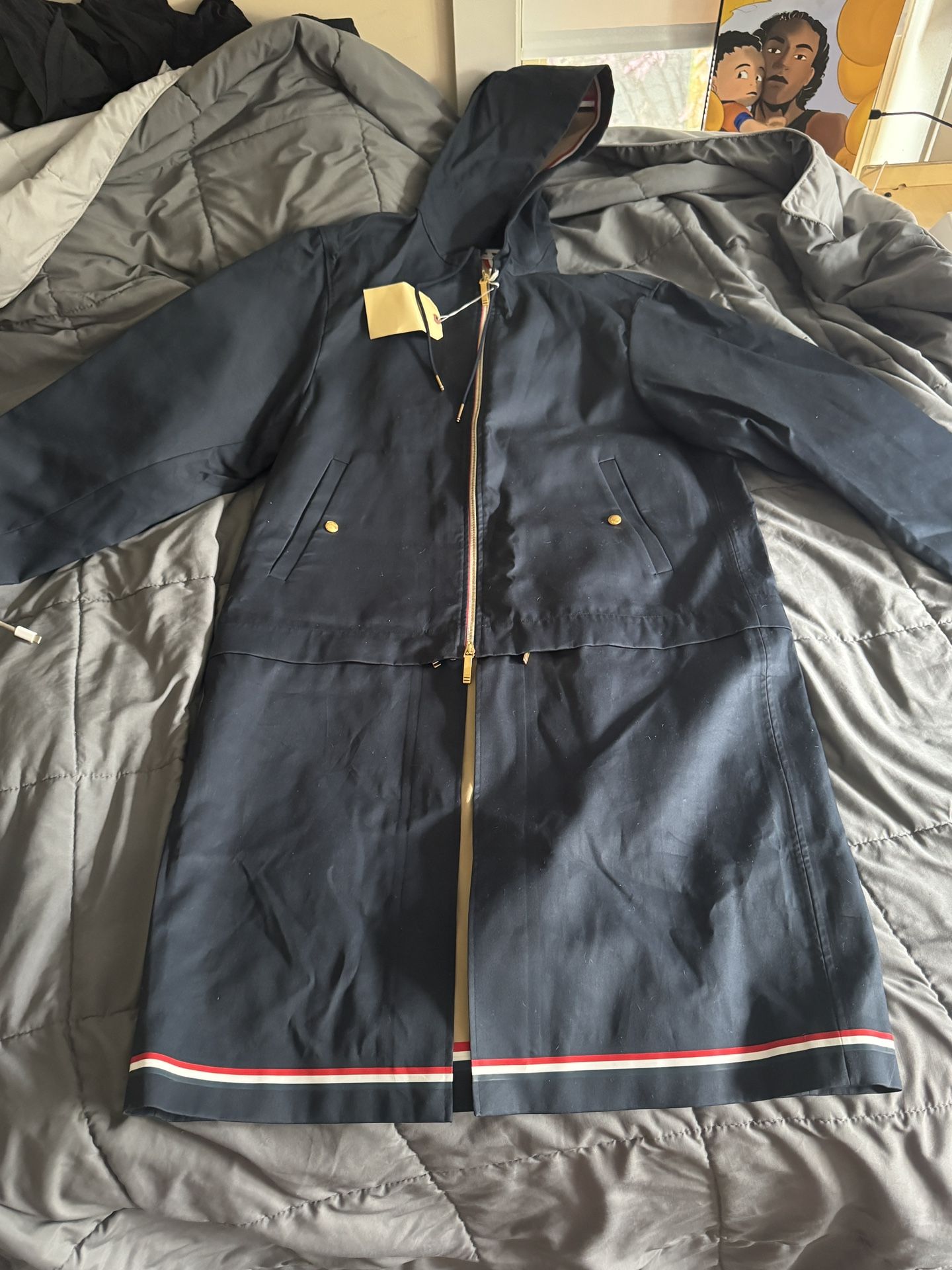 Thom Browne Navy Blue Jacket "detachable"