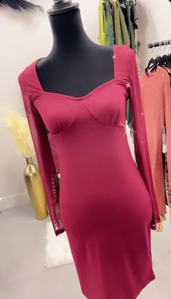Burgundy Dress 