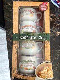 Soup Mug and Recipe Set As Is
