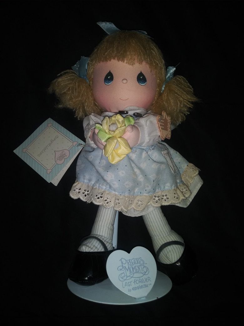 Precious Moments doll w/stand