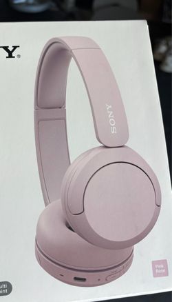 Sony head phones Bluetooth blush pink