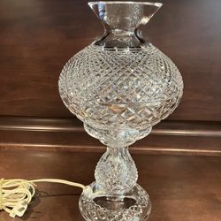 Vintage Waterford hurricane lamp