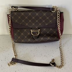 Nine West Brown & Red Crossbody Bag Purse