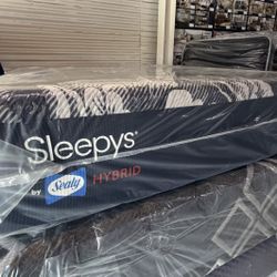 New Queen Sealy Hybrid Mattress 