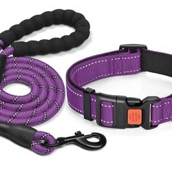 Reflective Nylon Dog Collar 15”-18”