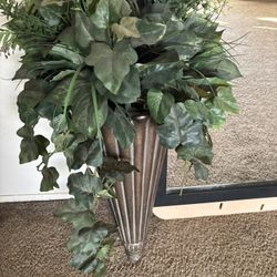 🌺 Silk Plants Inside Large Vase 🌺