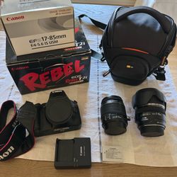 Canon T2i DSLR Kit w/18-55mm + 17-85mm
