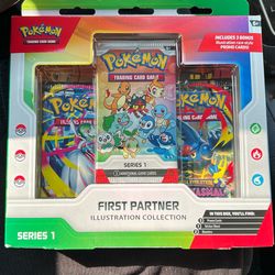 Pokemon First Partner Illustration Collection Series 1 Box 3 Promo Cards