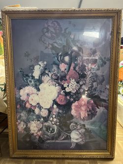 Framed Flower Picture Print